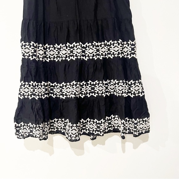 Roller Rabbit Shopbop Pamela Black & White Embroidered Cotton Lightweight Dress - Picture 8 of 14